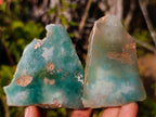 Polished One Side Mtorolite Chrysoprase Slices x 24 From Mutorashanga, Zimbabwe
