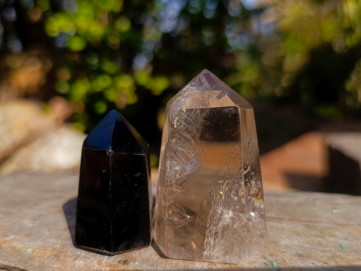 Polished Smokey Quartz Crystals x 13 From Madagascar