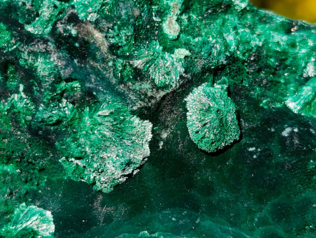 Natural Silky Malachite Specimens x 6 From Kasompe, Congo