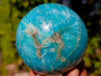 Polished Amazonite Spheres x 3 From Madagascar