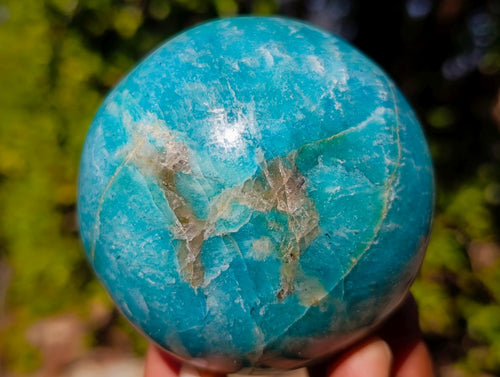 Polished Amazonite Spheres x 3 From Madagascar