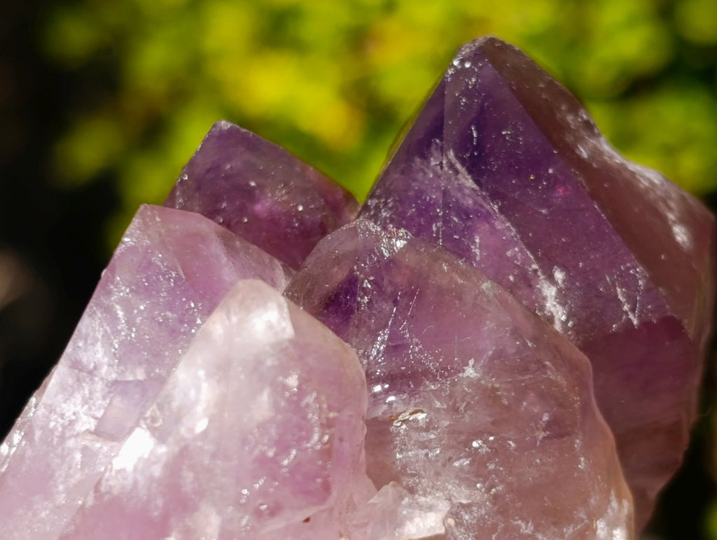 Natural Window Amethyst Crystals x 4 From Ambatondrazaka, Madagascar