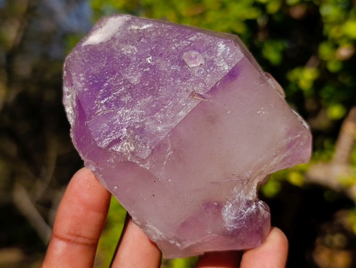 Natural Window Amethyst Crystals x 4 From Ambatondrazaka, Madagascar