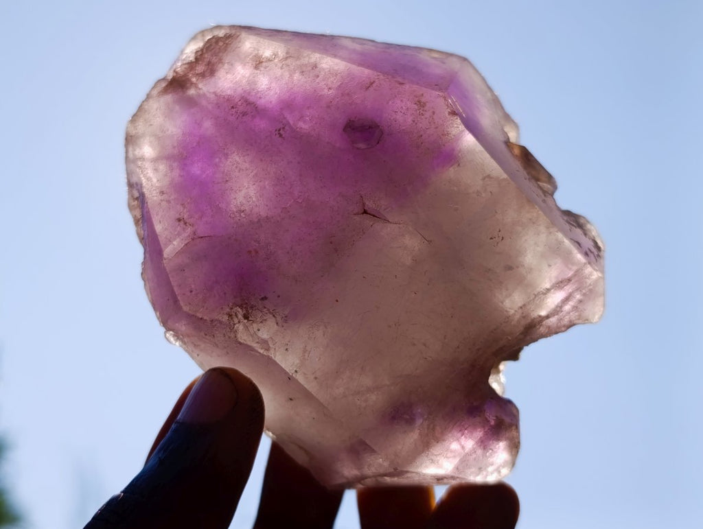 Natural Window Amethyst Crystals x 4 From Ambatondrazaka, Madagascar