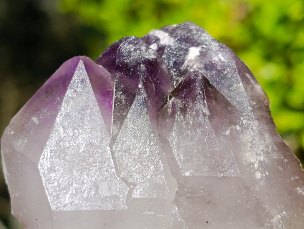 Natural Window Amethyst Crystals x 4 From Ambatondrazaka, Madagascar