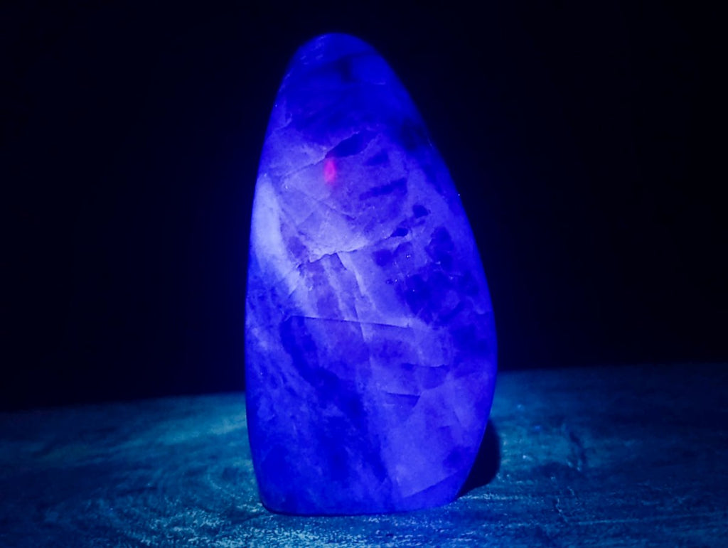 Polished Watermelon Fluorite Standing Display Pieces x 3 From Uis, Namibia