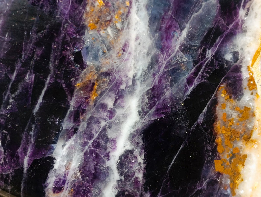 Polished Watermelon Fluorite Standing Display Pieces x 3 From Uis, Namibia