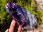 Polished Watermelon Fluorite Standing Display Pieces x 3 From Uis, Namibia