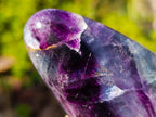 Polished Watermelon Fluorite Standing Display Pieces x 3 From Uis, Namibia