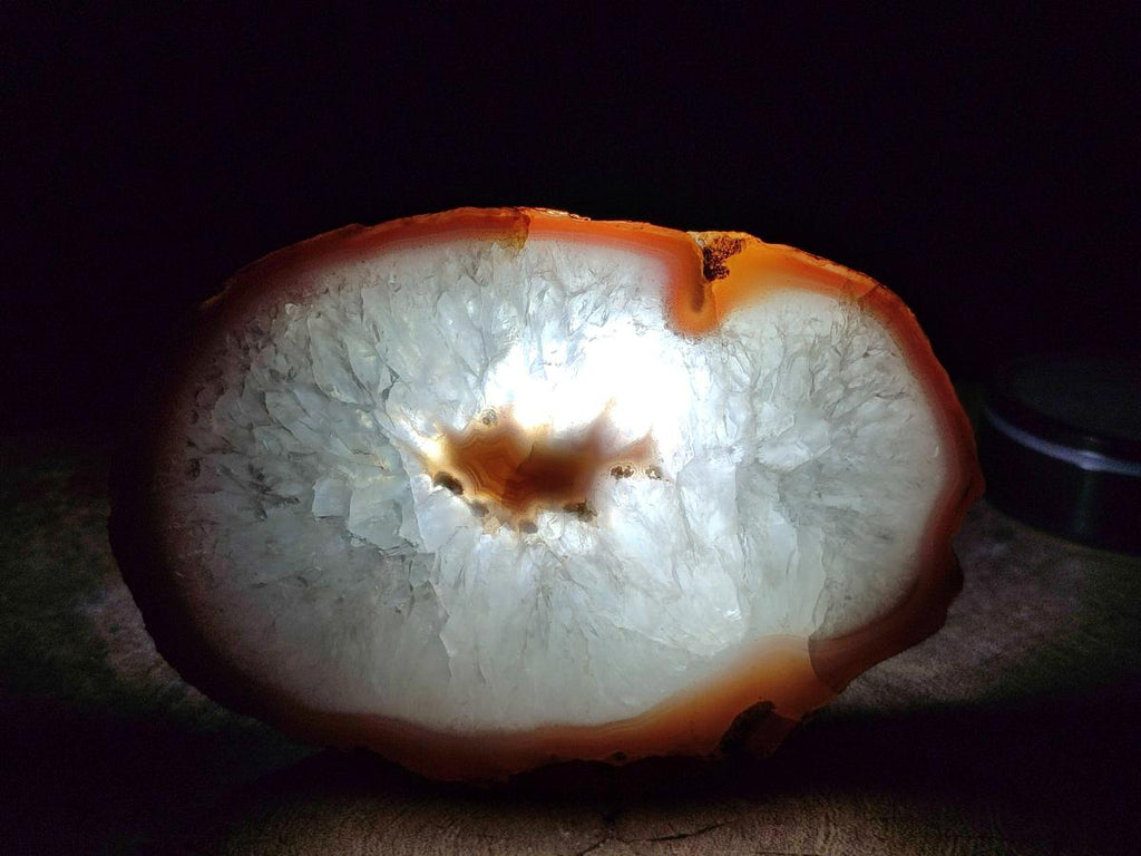 Polished One Side Red Shashe River Agate Slices x 6 From Shashe River, Zimbabwe - Toprock Gemstones and Minerals 
