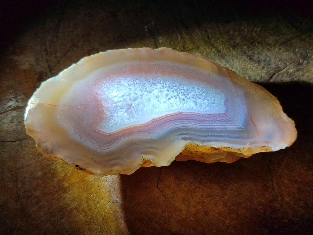Polished One Side Red Shashe River Agate Slices x 6 From Shashe River, Zimbabwe - Toprock Gemstones and Minerals 