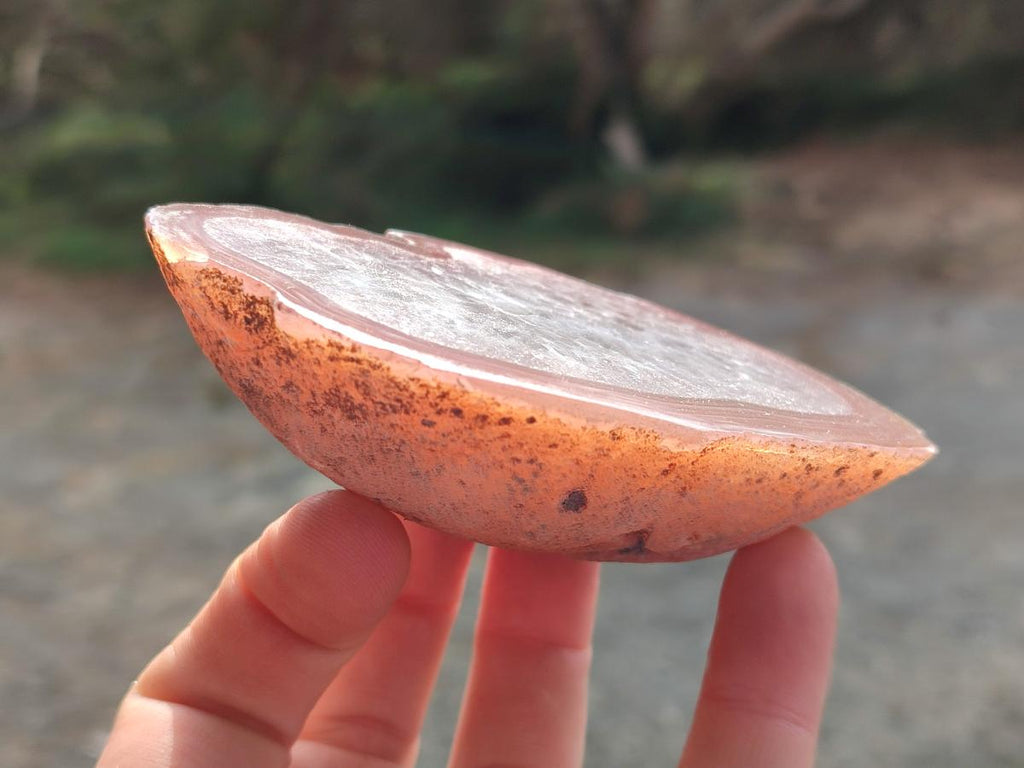 Polished One Side Red Shashe River Agate Slices x 6 From Shashe River, Zimbabwe - Toprock Gemstones and Minerals 