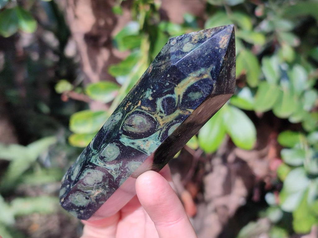 Polished Stromatolite "Kambaba Jasper" Display Crystals x 12 From Katsepy, Madagascar - Toprock Gemstones and Minerals 