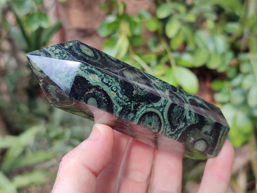 Polished Stromatolite "Kambaba Jasper" Display Crystals x 12 From Katsepy, Madagascar - Toprock Gemstones and Minerals 