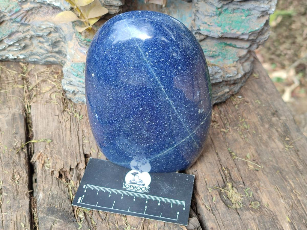 Polished Lazulite Standing Display Pieces x 2 From Madagascar - Toprock Gemstones and Minerals 
