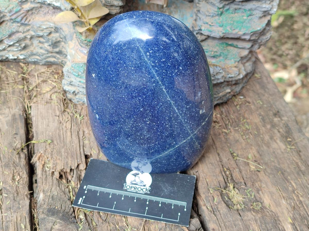 Polished Lazulite Standing Display Pieces x 2 From Madagascar - Toprock Gemstones and Minerals 