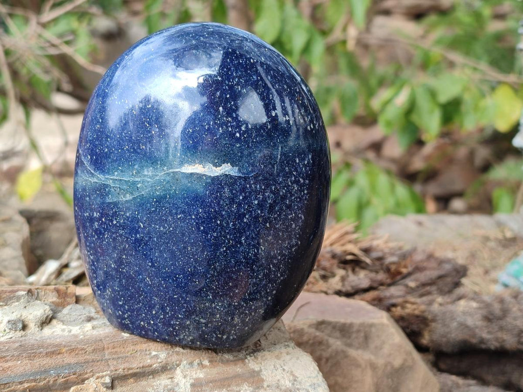 Polished Lazulite Standing Display Pieces x 2 From Madagascar - Toprock Gemstones and Minerals 
