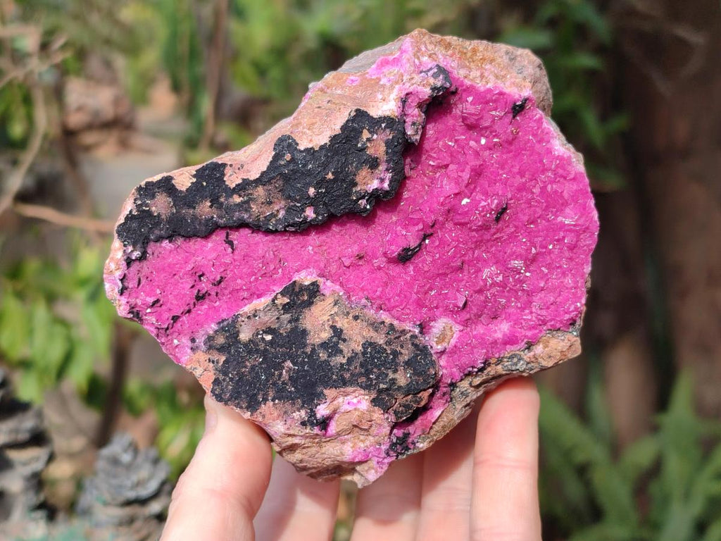Natural Salrose Cobaltoan Dolomite Specimens with Heterogenite and Chrysocolla x 3 From Kakanda, Congo - Toprock Gemstones and Minerals 