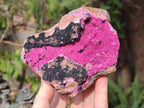 Natural Salrose Cobaltoan Dolomite Specimens with Heterogenite and Chrysocolla x 3 From Kakanda, Congo - Toprock Gemstones and Minerals 