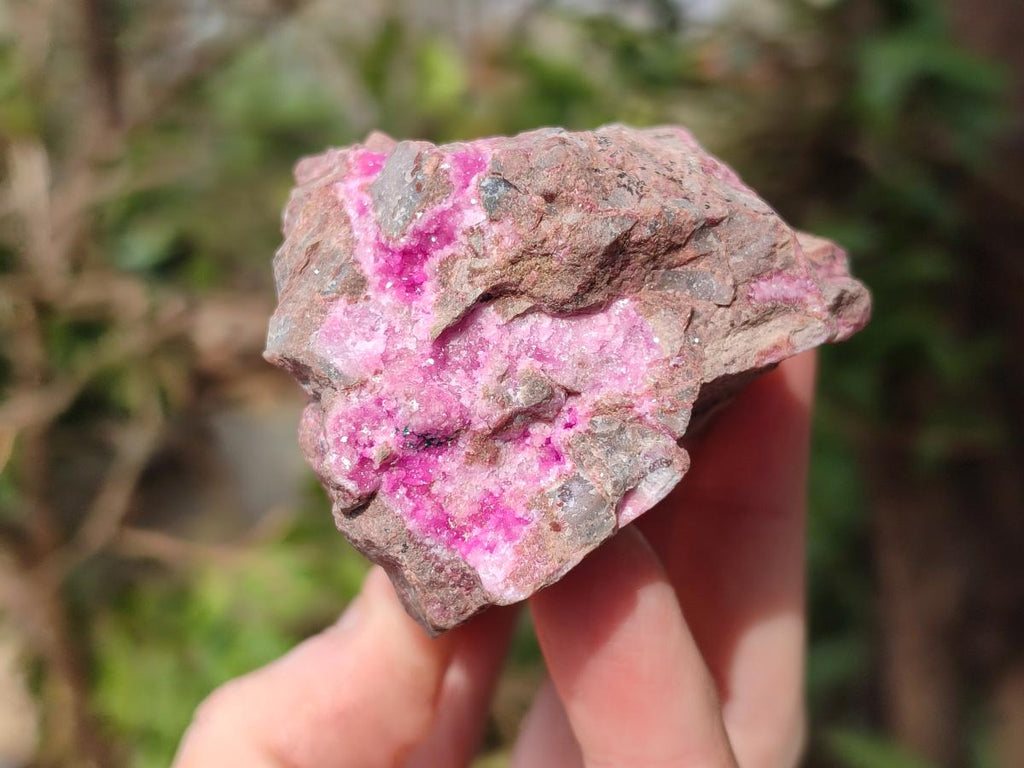 Natural Salrose Cobaltoan Dolomite Specimens with Heterogenite and Chrysocolla x 3 From Kakanda, Congo - Toprock Gemstones and Minerals 