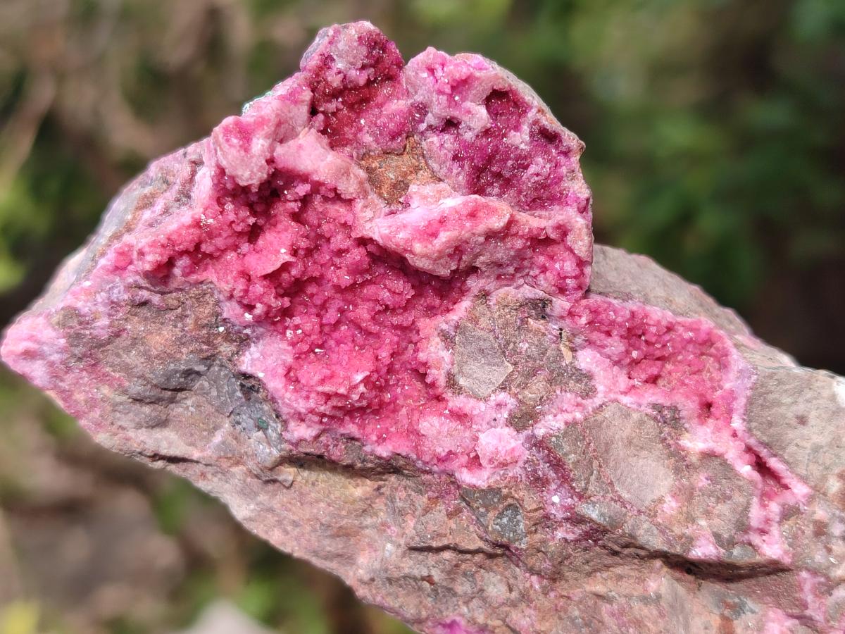 Natural Salrose Cobaltoan Dolomite Specimens with Heterogenite and Chrysocolla x 3 From Kakanda, Congo - Toprock Gemstones and Minerals 