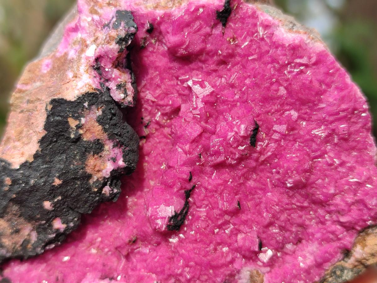 Natural Salrose Cobaltoan Dolomite Specimens with Heterogenite and Chrysocolla x 3 From Kakanda, Congo - Toprock Gemstones and Minerals 