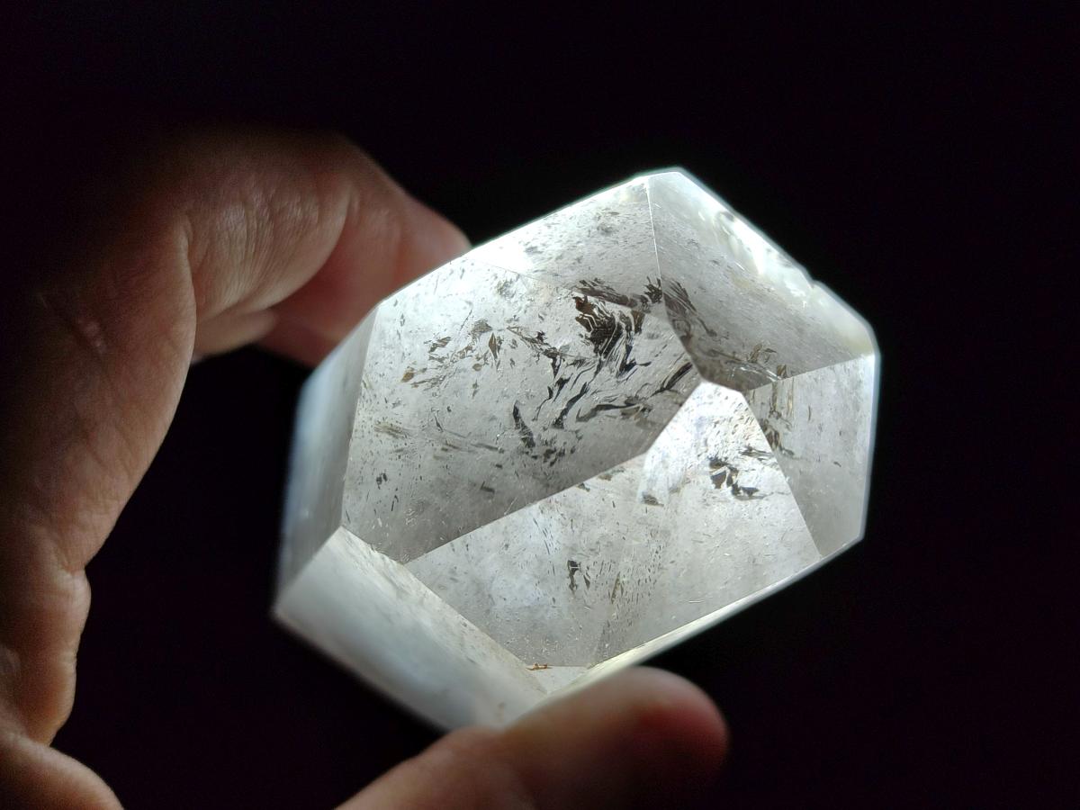 Polished Mixed Smokey Window Quartz Display Crystals x 6 From Madagascar - Toprock Gemstones and Minerals 