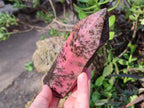 Polished Large Rhodonite Gemstone Display Crystals x 2 From Ambindavato, Madagascar