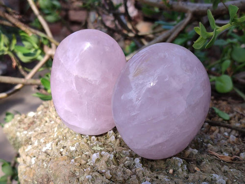 Polished Large Rose Quartz Free Forms x 16 From Zimbabwe