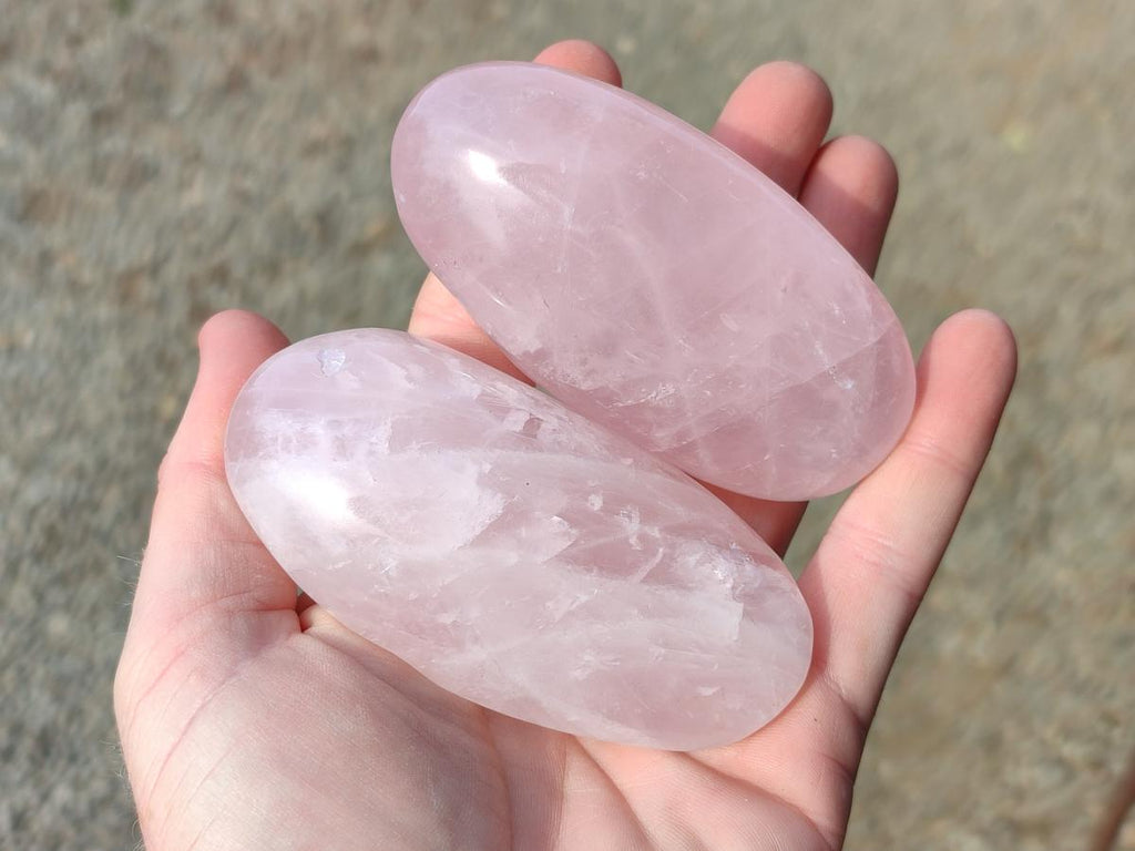 Polished Large Rose Quartz Free Forms x 16 From Zimbabwe