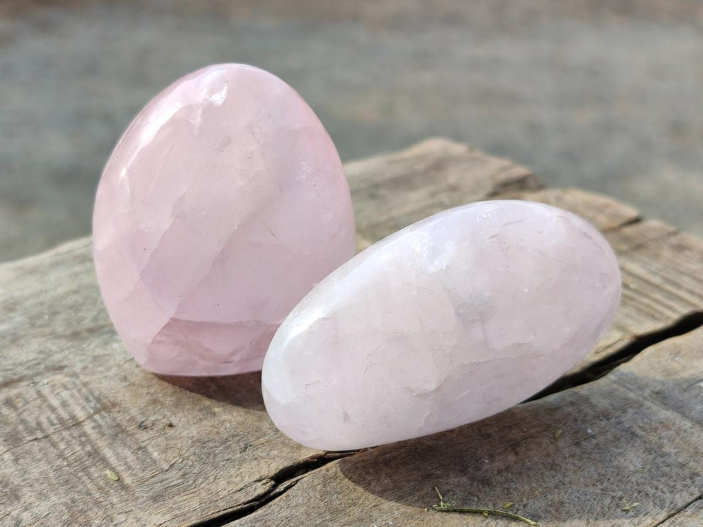Polished Large Rose Quartz Free Forms x 16 From Zimbabwe