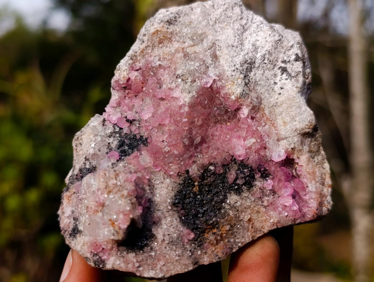 Natural Spherocobaltite Specimens x 6 From Musonoi Mine, Congo - Toprock Gemstones and Minerals 