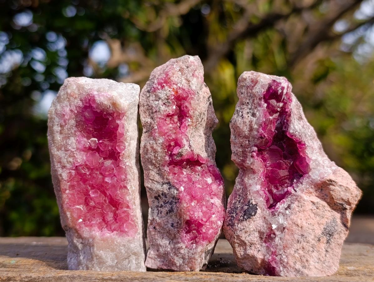Natural Spherocobaltite Specimens x 6 From Musonoi Mine, Congo - Toprock Gemstones and Minerals 