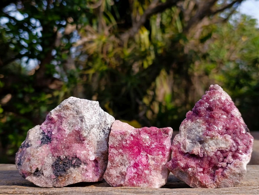 Natural Spherocobaltite Specimens x 6 From Musonoi Mine, Congo - Toprock Gemstones and Minerals 
