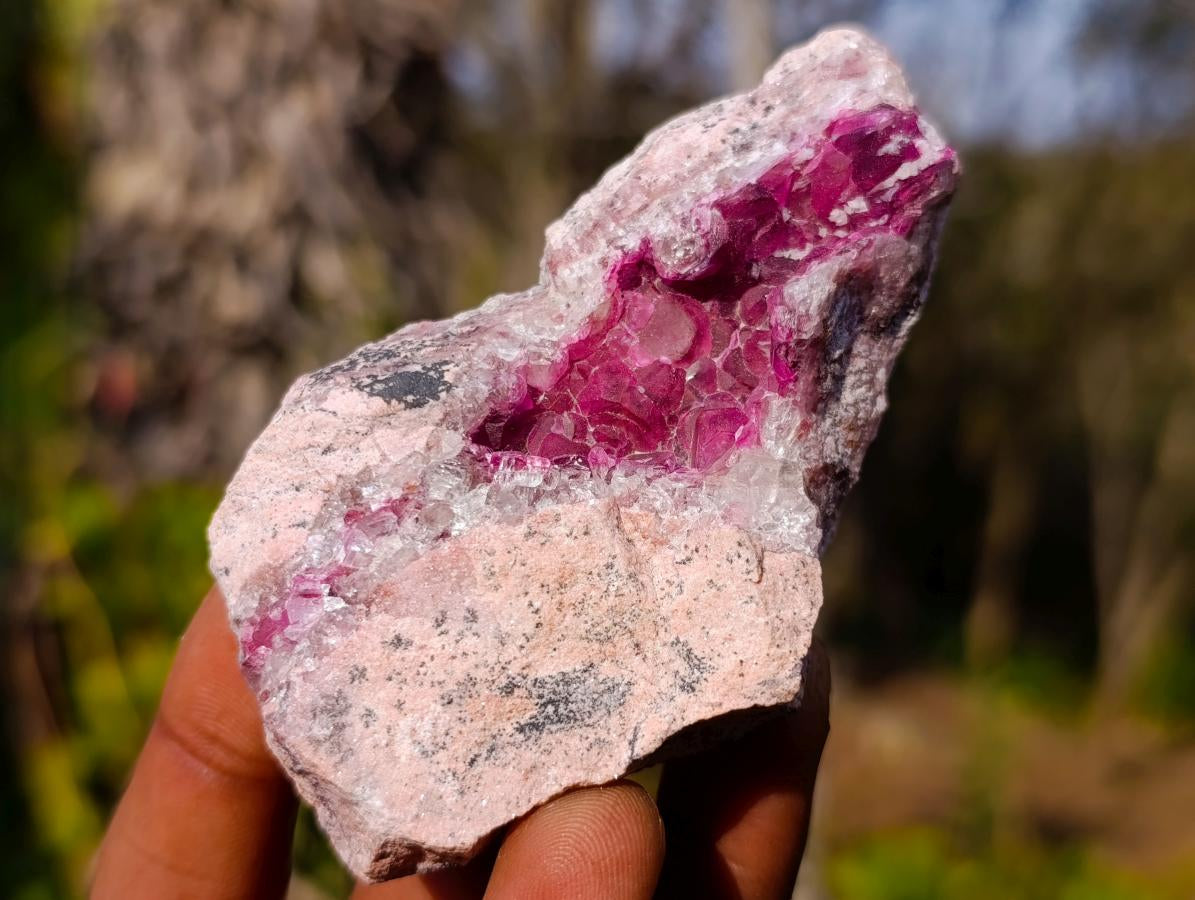 Natural Spherocobaltite Specimens x 6 From Musonoi Mine, Congo - Toprock Gemstones and Minerals 