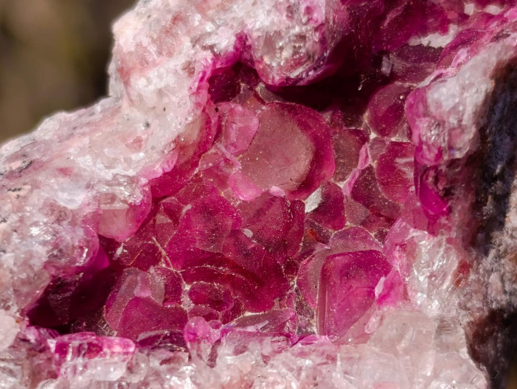 Natural Spherocobaltite Specimens x 6 From Musonoi Mine, Congo - Toprock Gemstones and Minerals 