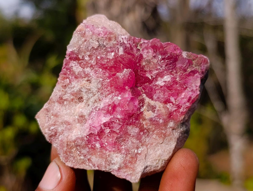 Natural Spherocobaltite Specimens x 6 From Musonoi Mine, Congo - Toprock Gemstones and Minerals 