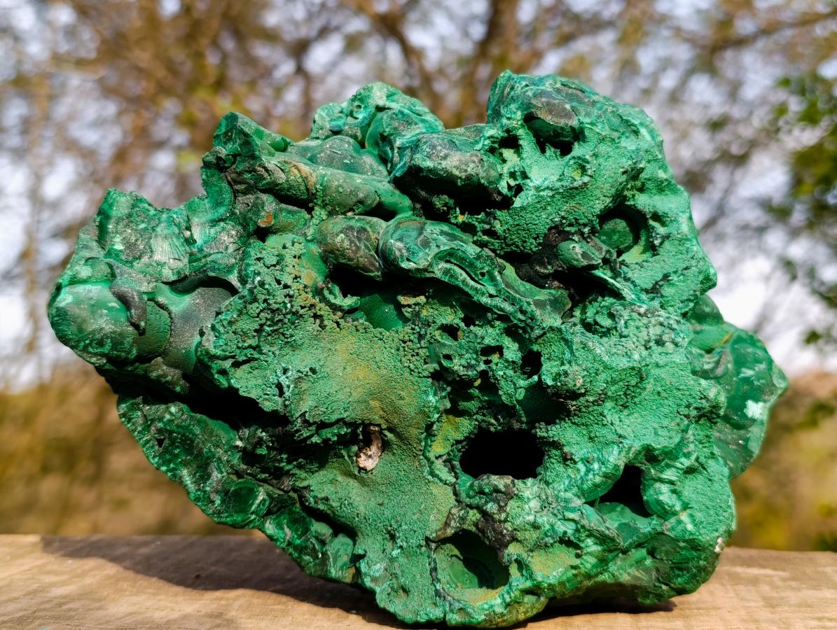 Natural Large Silky Malachite Specimen x 1 From Kasompe, Congo - Toprock Gemstones and Minerals 