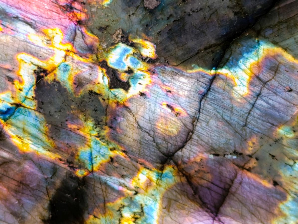 Polished Labradorite Sunset Standing Display Pieces x 3 From Madagascar - Toprock Gemstones and Minerals 