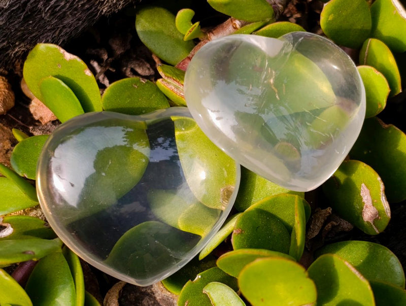 Polished Rock Crystal Hearts x 24 From Amoron’i Mania, Madagascar - Toprock Gemstones and Minerals 