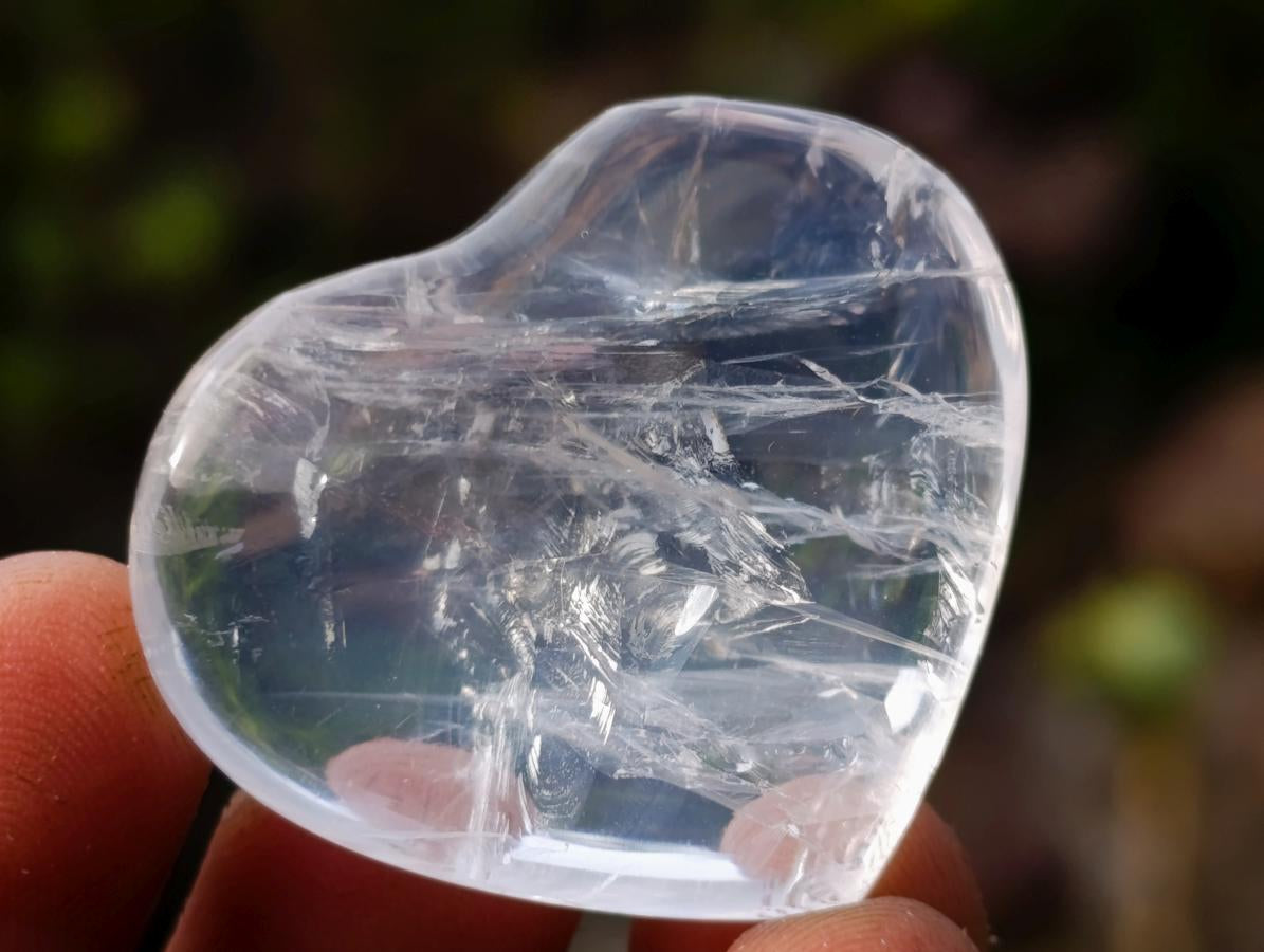 Polished Rock Crystal Hearts x 24 From Amoron’i Mania, Madagascar - Toprock Gemstones and Minerals 