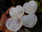 Polished Rock Crystal Hearts x 24 From Amoron’i Mania, Madagascar - Toprock Gemstones and Minerals 