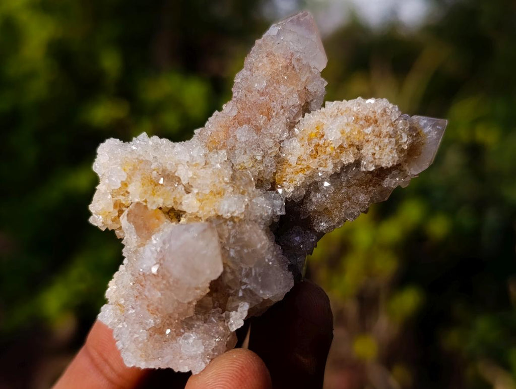 Natural Limonite Tinted Smokey Spirit Quartz Crystal and Clusters x 35 From Boekenhouthoek, South Africa - Toprock Gemstones and Minerals 