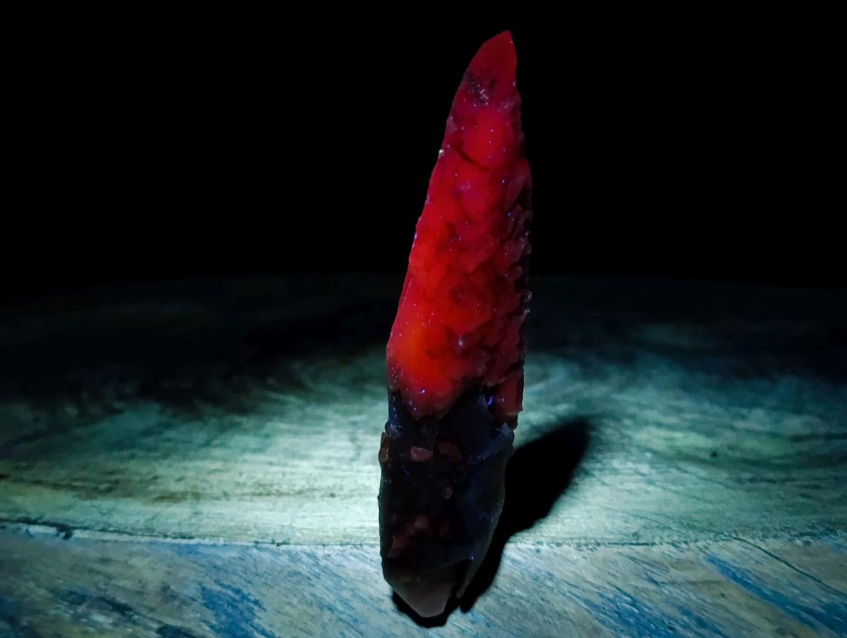 Natural Drusy Quartz Coated "Cock Spur" Calcite Crystals x 12 From Albert's Mountain, Lesotho - Toprock Gemstones and Minerals 