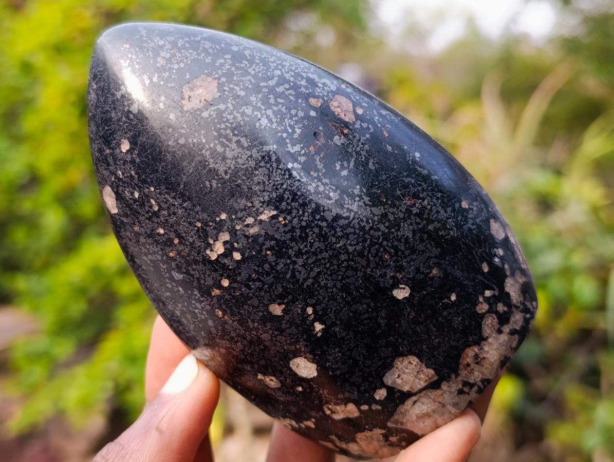 Polished Black Tourmaline Standing Display Pieces x 3 From Madagascar - Toprock Gemstones and Minerals 