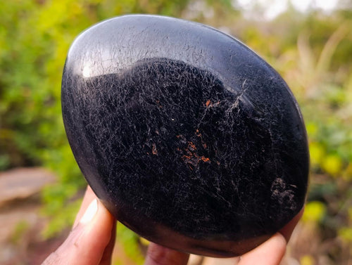 Polished Black Tourmaline Standing Display Pieces x 3 From Madagascar - Toprock Gemstones and Minerals 