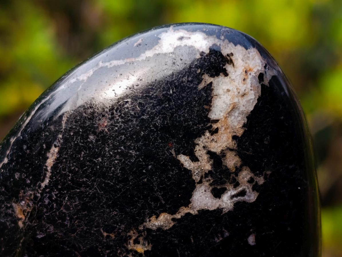 Polished Black Tourmaline Standing Display Pieces x 3 From Madagascar - Toprock Gemstones and Minerals 