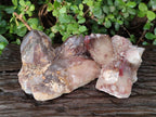 Polished and Natural Red Hematoid Quartz Crystal Clusters x 2 From Karoi, Zimbabwe