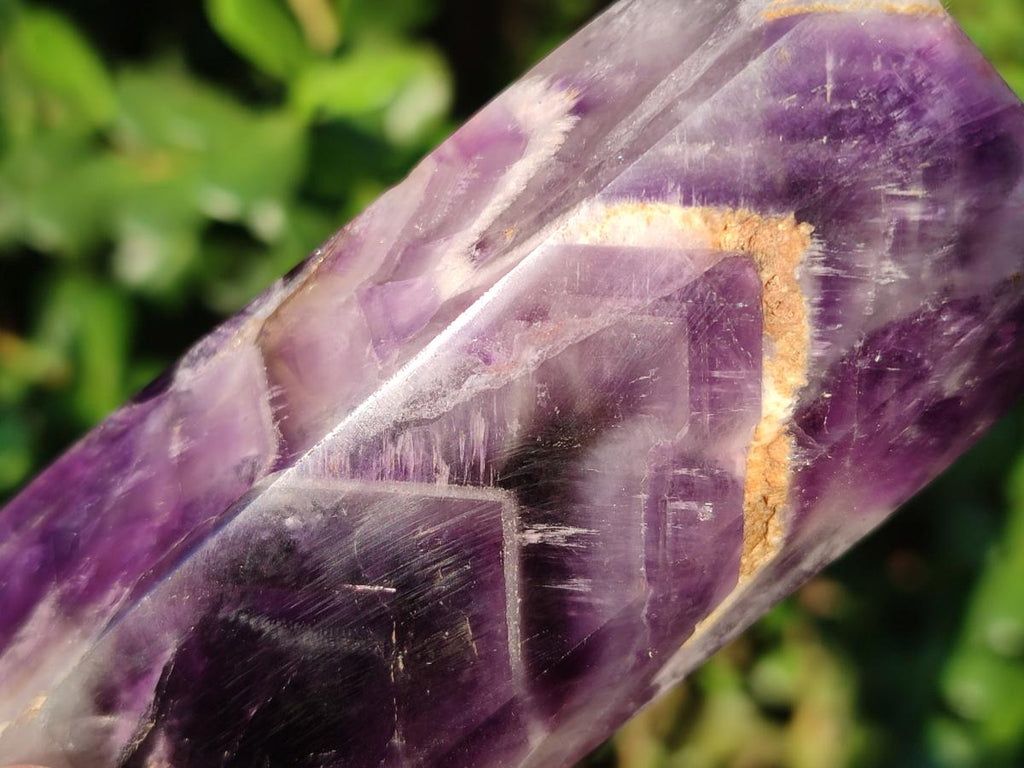 Polished Chevron Amethyst Display Crystals x 5 From Zambia
