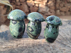 Polished Stromatolite "Kambaba Jasper" Mushrooms x 12 From Katsepy, Madagascar
